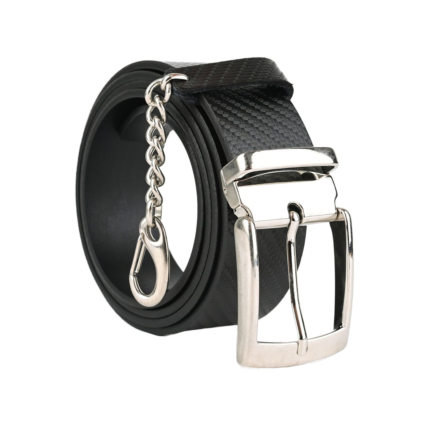 Cintura CARBONIO in vera pelle altezza 3,5 e 4 cm