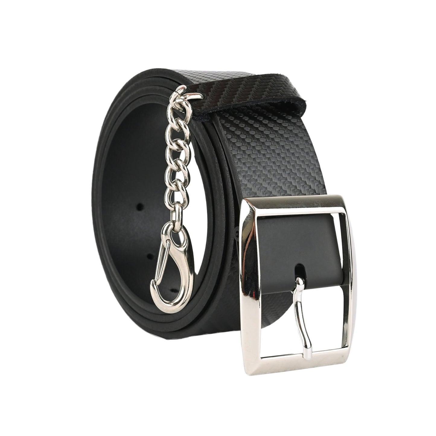 Cintura CARBONIO in vera pelle altezza 3,5 e 4 cm