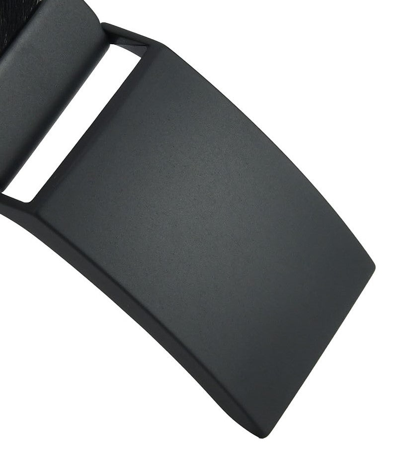 Cintura cavallino disegno nero (total black), accorciabile altezza 4 cm