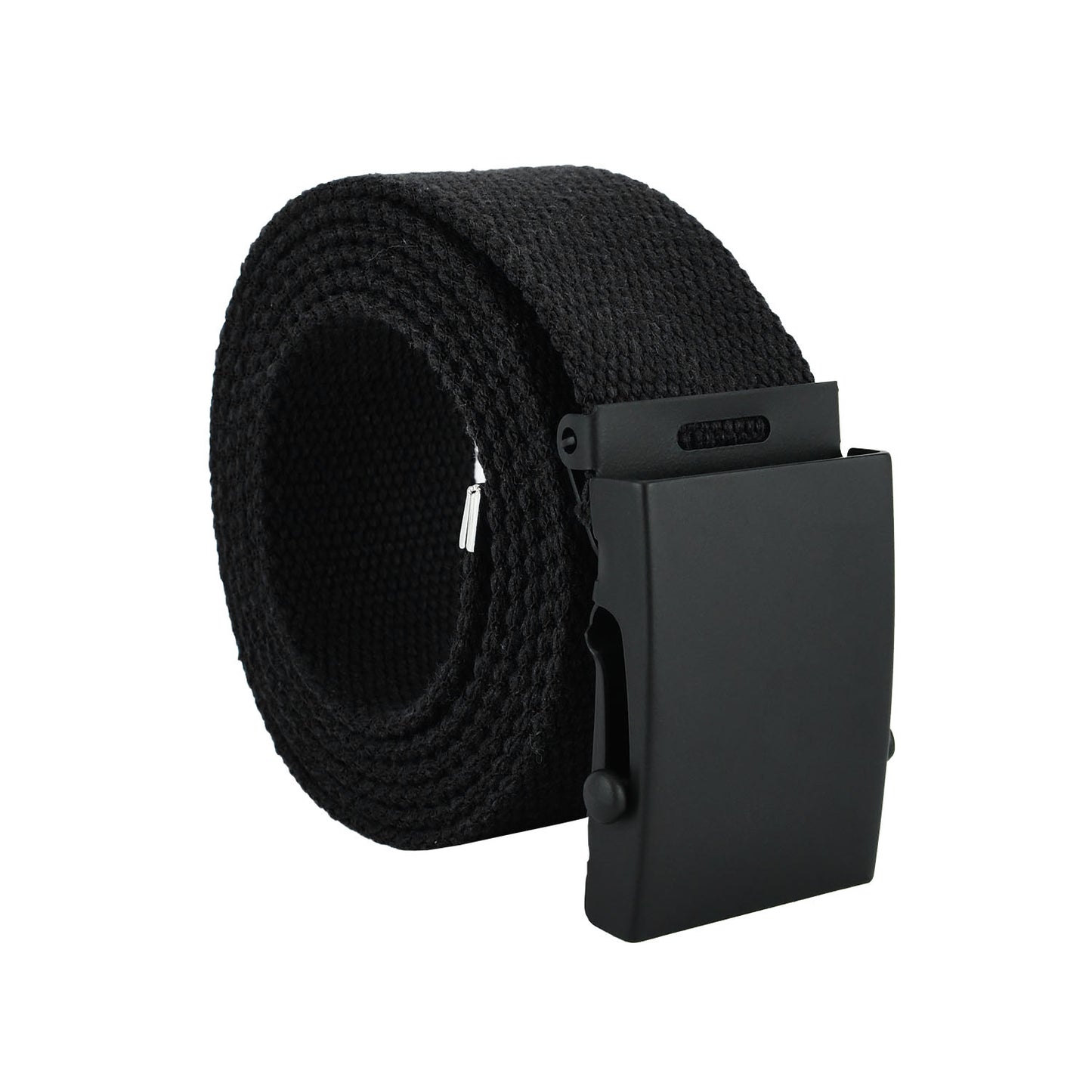 Cintura militare in tela con fibbia scorrevole . Nastro in cotone RIGENERATO ( RECICLED) altezza 4 cm .