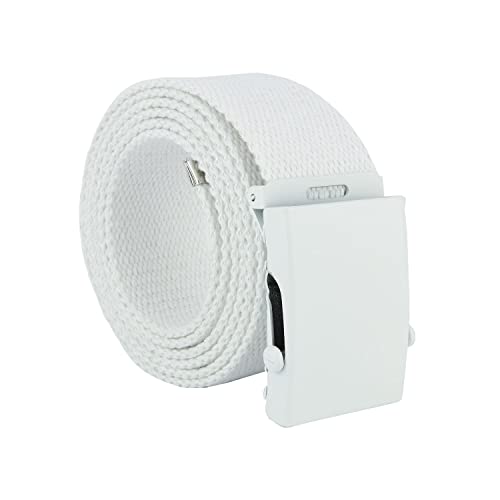 Cintura militare in tela con fibbia scorrevole . Nastro in cotone RIGENERATO ( RECICLED) altezza 4 cm .