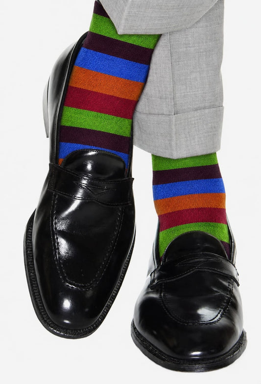 CALZE UOM0 LUNGA IN FILO SCOZIA ELASTICIZZATO ASSORTIMENTO RIGA ALTA TAGLIA UNICA UOMO 39744
