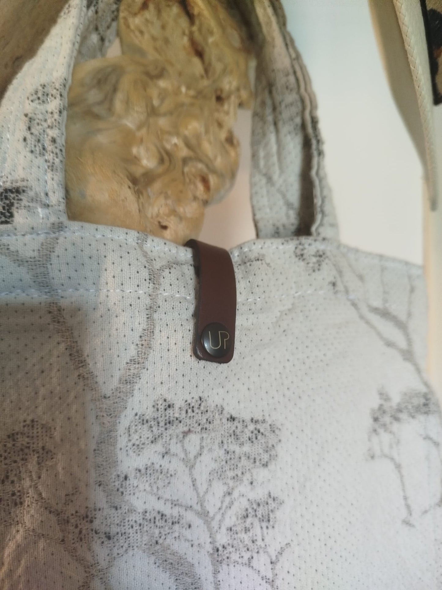 BORSE TOTE BAG SAVANA IN TESSUTO JAQUARD EFFETTO STROPICCIATO