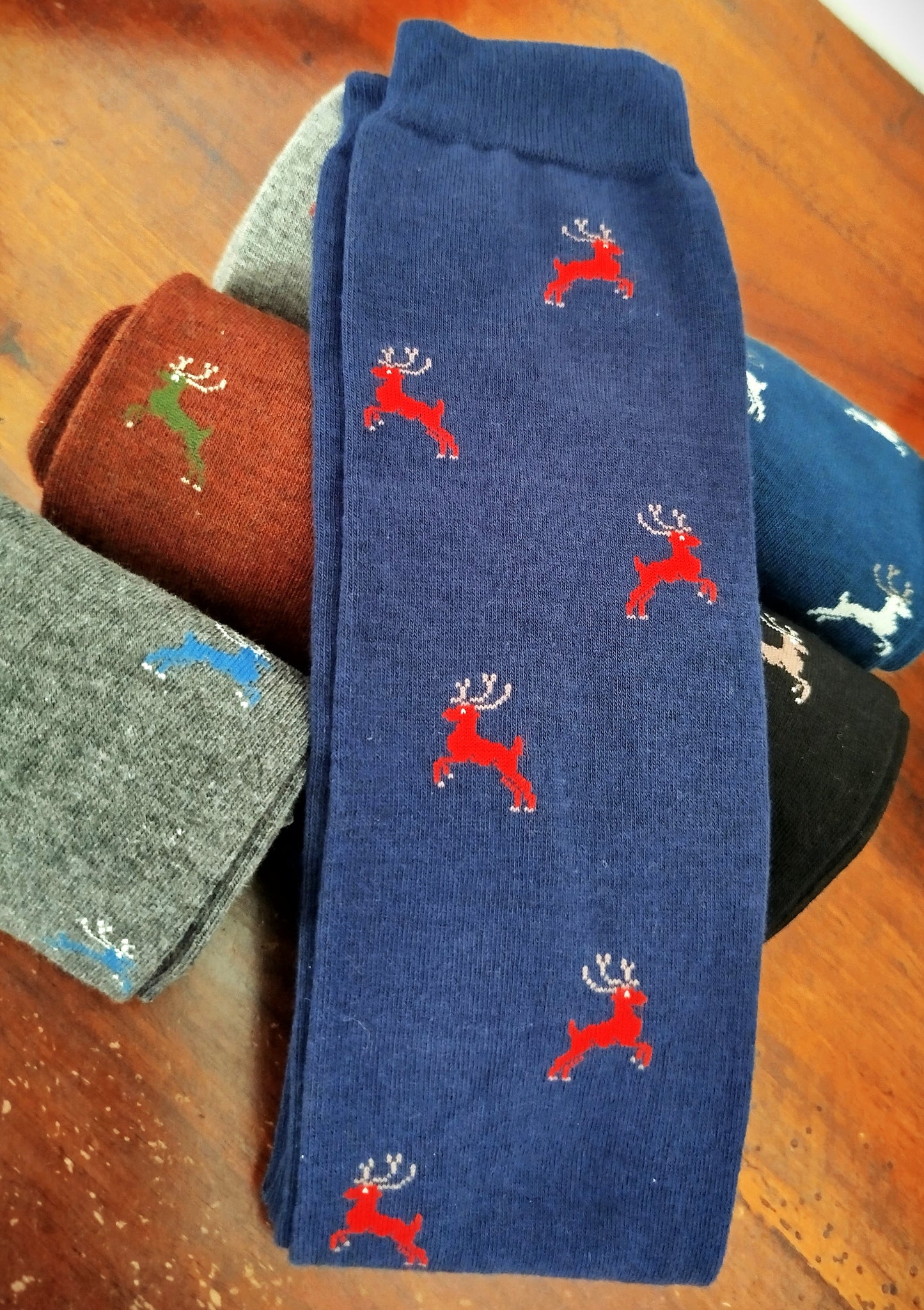 Calze invernal RENNE SALTERINE in caldo cotone  in confezione regalo taglia unica donna ragazzo.