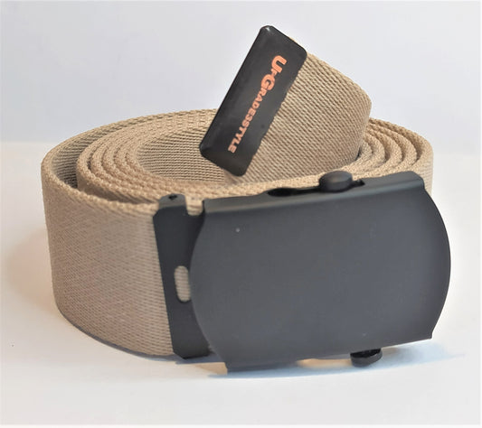 CINTURA MILITARE IN COTONE TESSITURA A RAS0 3,5 CM
