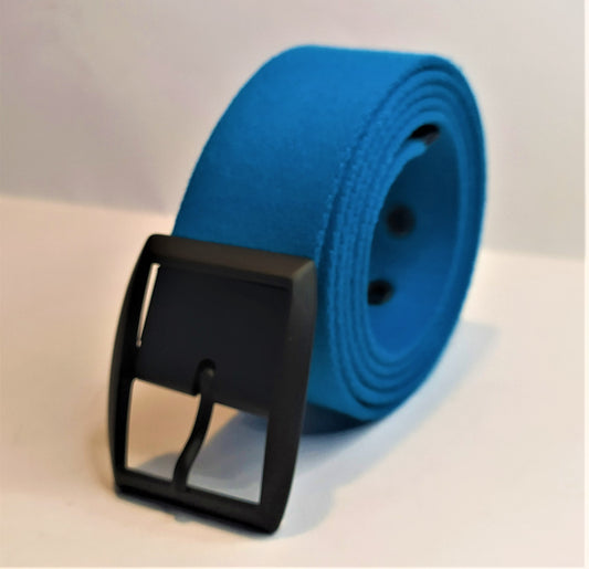 CINTURA FIBBIA DOPPIA IN COTONE TESSITURA A RAS0 3,5 CM