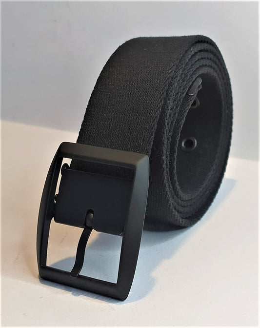 CINTURA FIBBIA DOPPIA IN COTONE TESSITURA A RAS0 3,5 CM