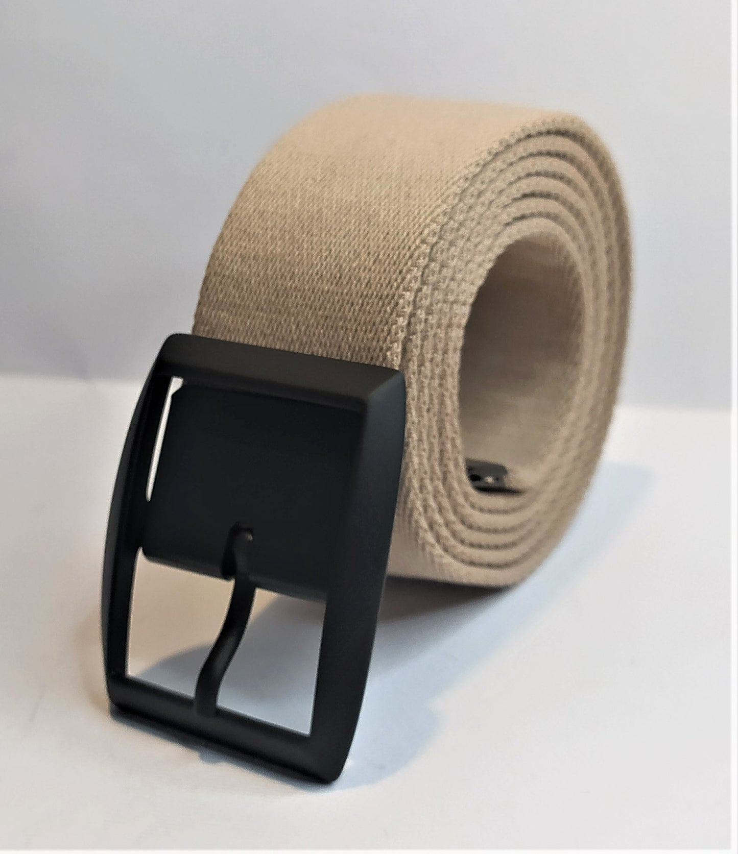 CINTURA FIBBIA DOPPIA IN COTONE TESSITURA A RAS0 3,5 CM