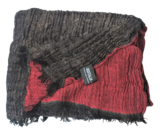 Sciarpe Cozi_Up 100ITALIA Sciarpa unisex Pashmina jaquard effetto stropicciato.Modello Cozy_Up.