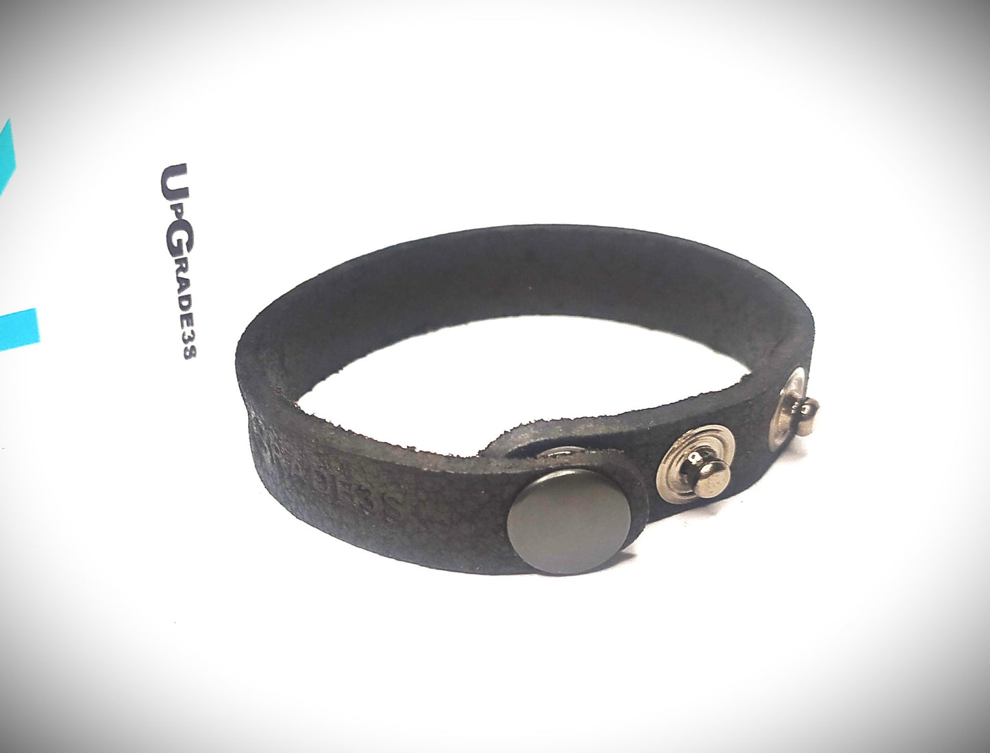 Bracciale in vero cuoio toscano naturale KOOK misura SMALL unisex