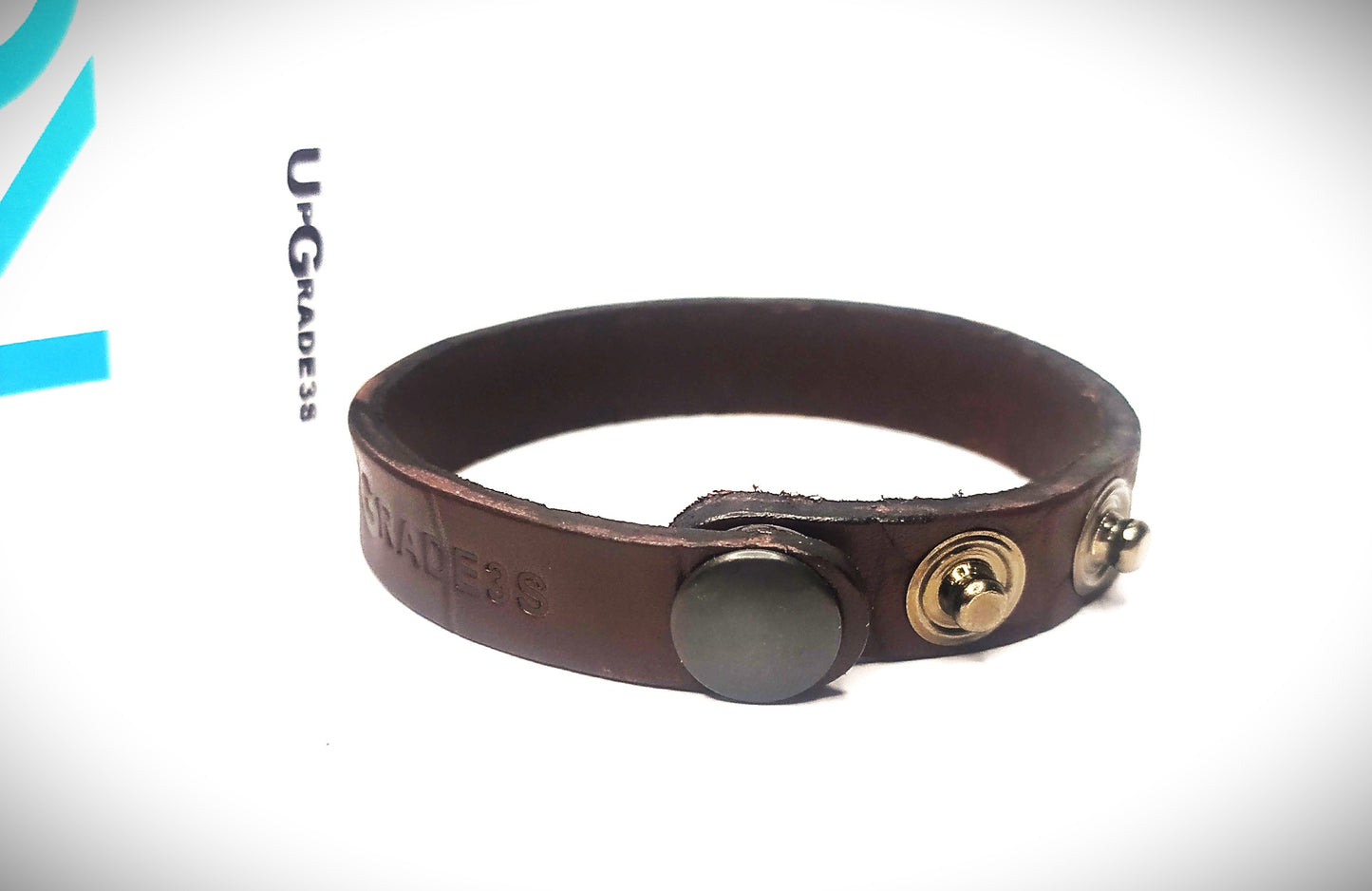 Bracciale in vero cuoio toscano naturale KOOK misura SMALL unisex