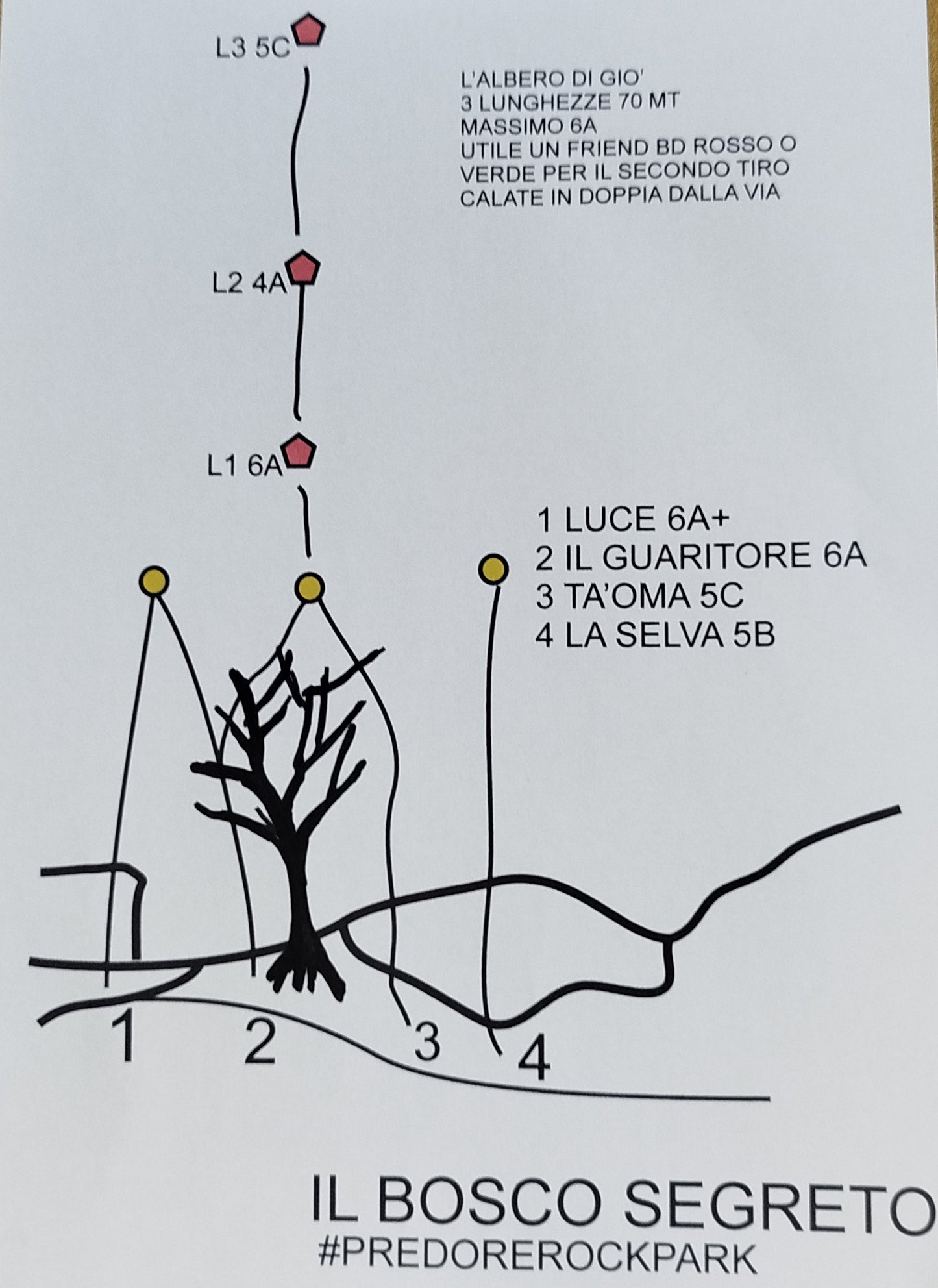 FALESIA PREDORE SETTORE BOSCO SEGRETO