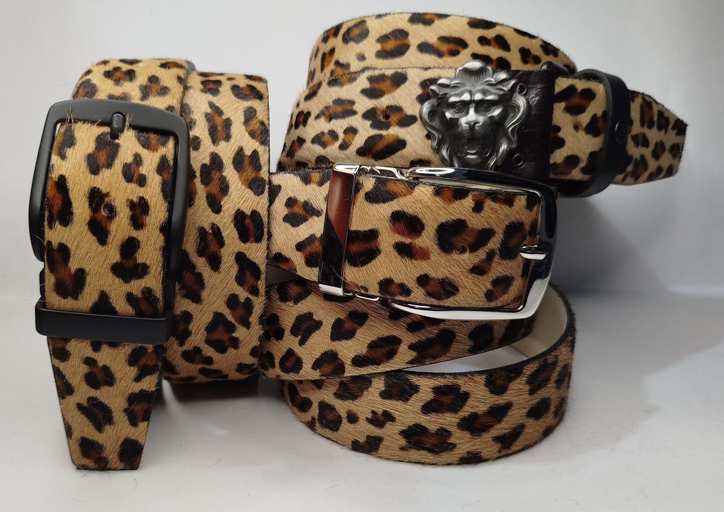 Cintura cavallino H4 cm disegno  LEOPARDO, accorciabile taglia massima cm 125