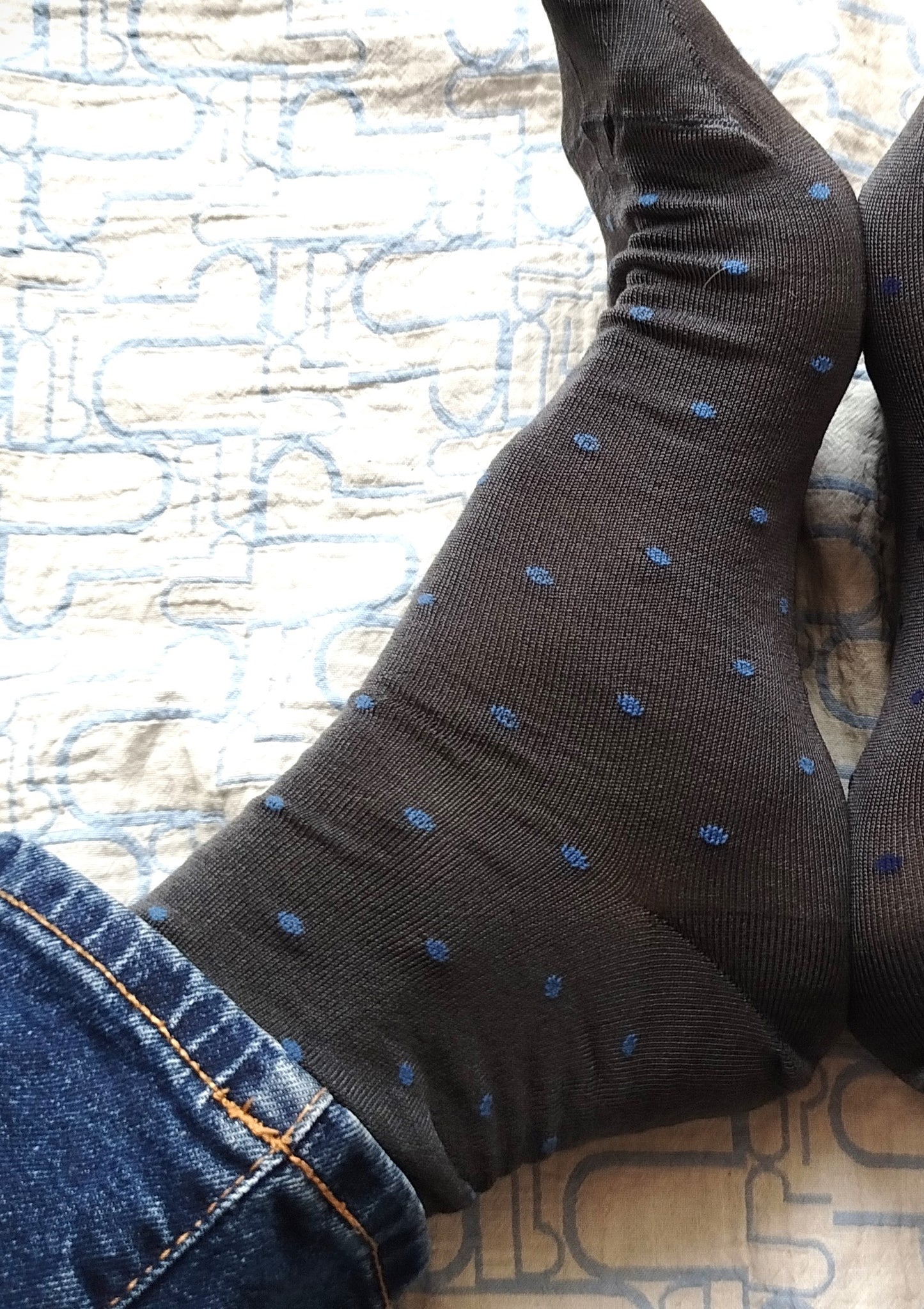 CALZE UOM0 LUNGA IN FILO SCOZIA ELASTICIZZATO ASSORTIMENTO POIS PICCOLO TAGLIA UNICA UOMO 39744
