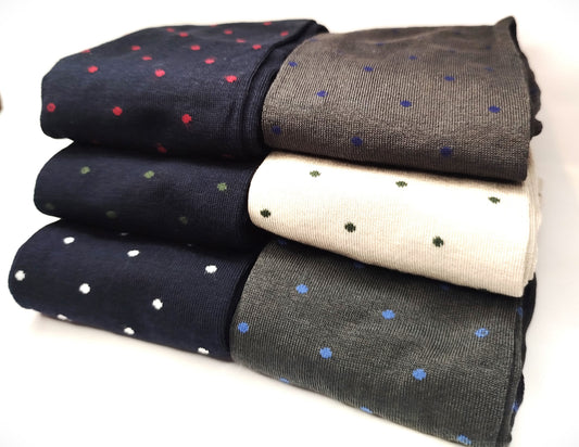CALZE UOM0 LUNGA IN FILO SCOZIA ELASTICIZZATO ASSORTIMENTO POIS PICCOLO TAGLIA UNICA UOMO 39744