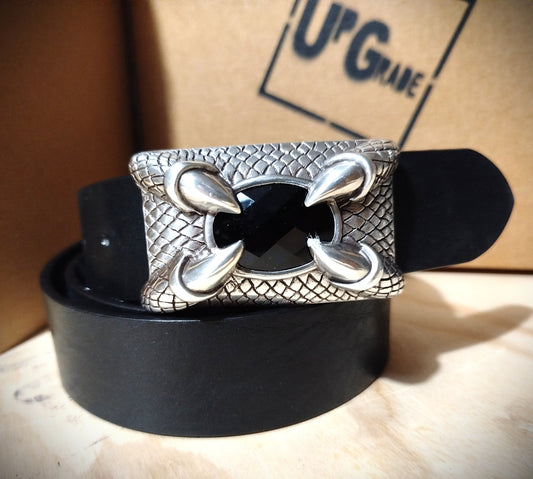 Cinture cuoio BIKER INSPIRED accorciabile con vite e confezione regalo  ECOPACK