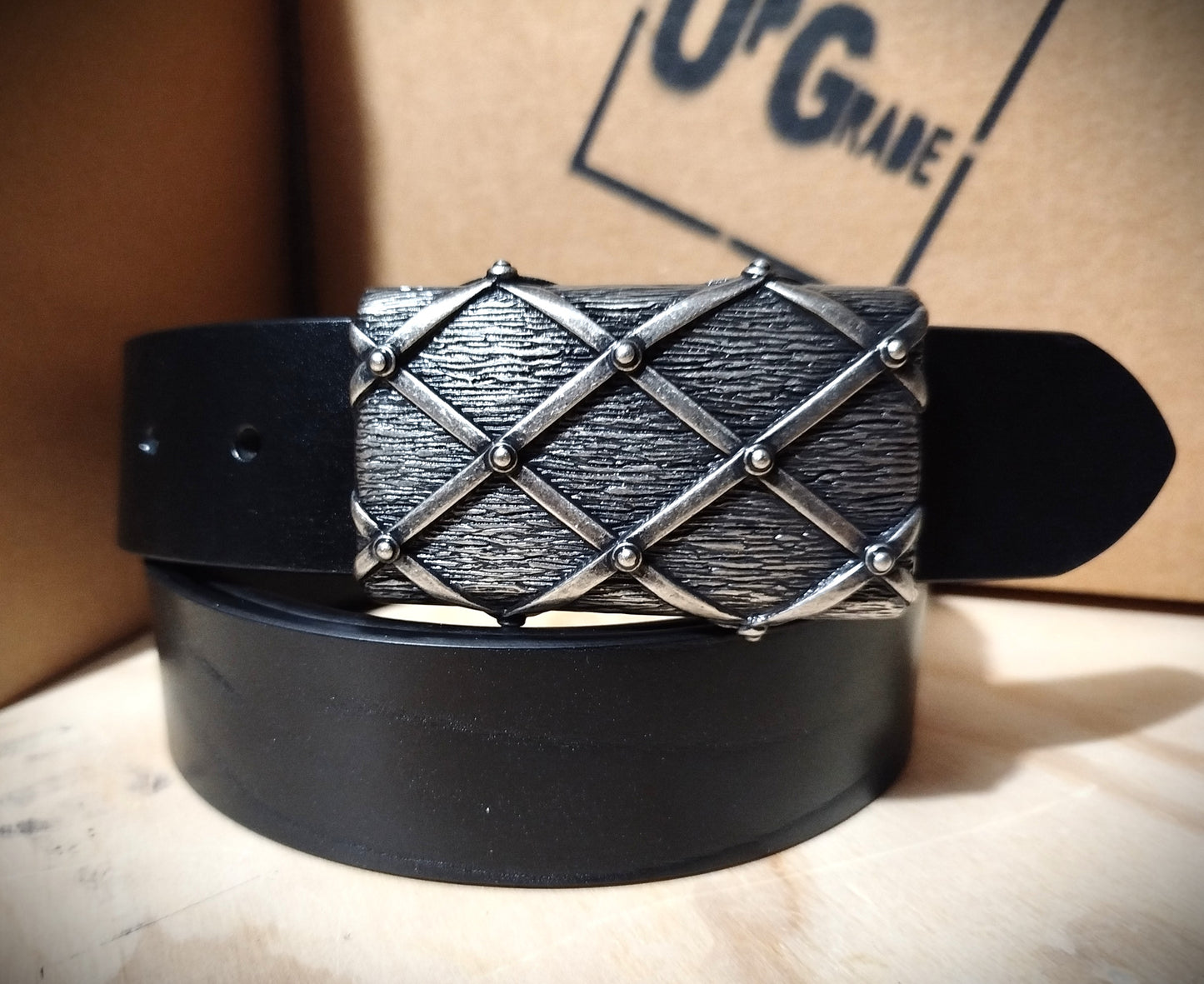 CINTURA CUOIO UNISEX CON FIBBIA 3D FORZIERE PIRATA