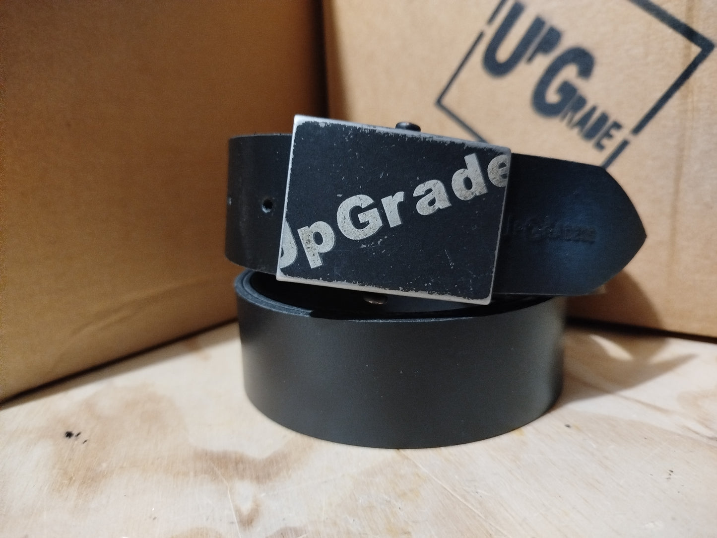 Cintura MILITARE IN CUOIO accorciabile in confezione regalo ECOPACK