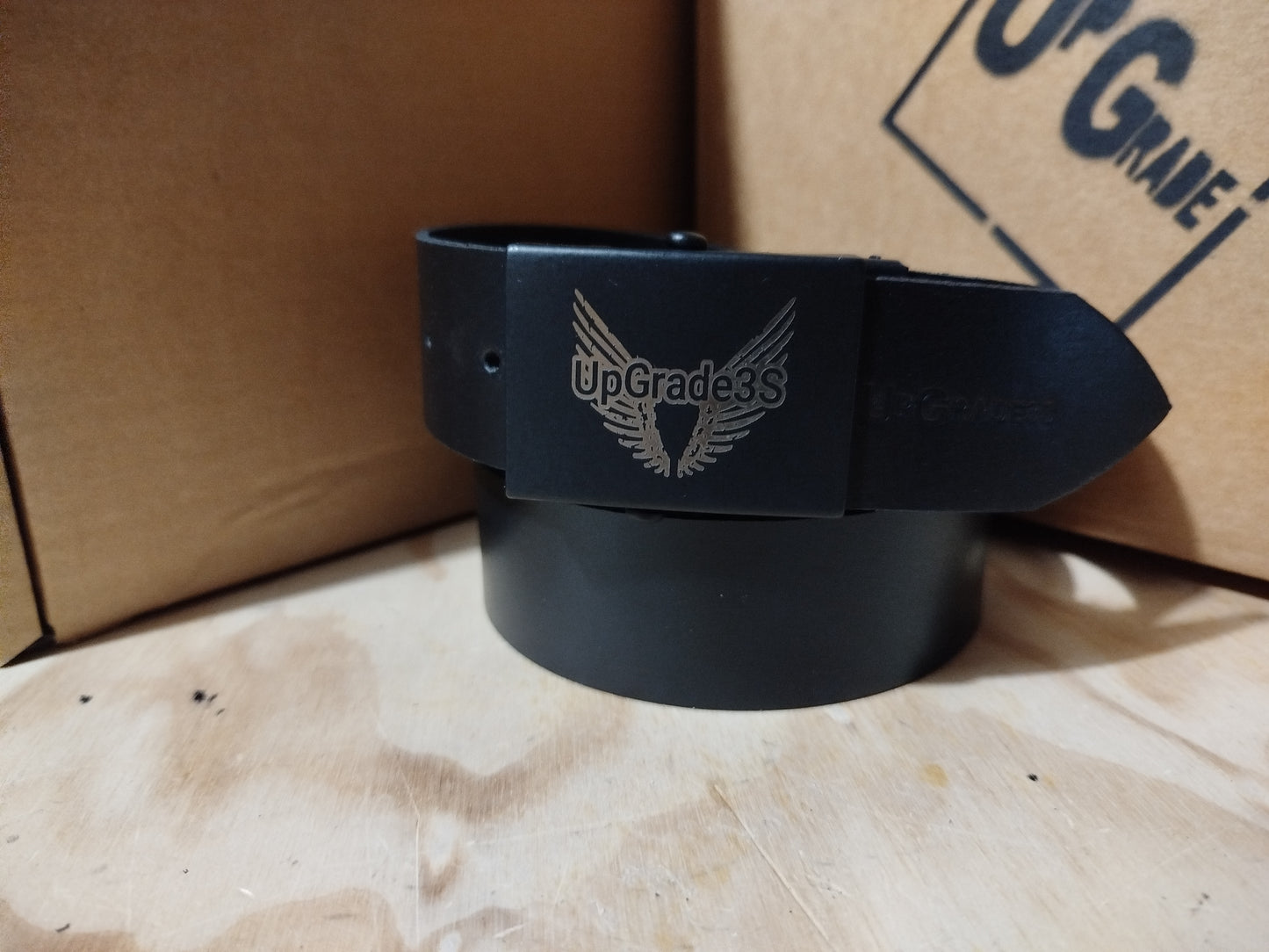 Cintura MILITARE IN CUOIO accorciabile in confezione regalo ECOPACK