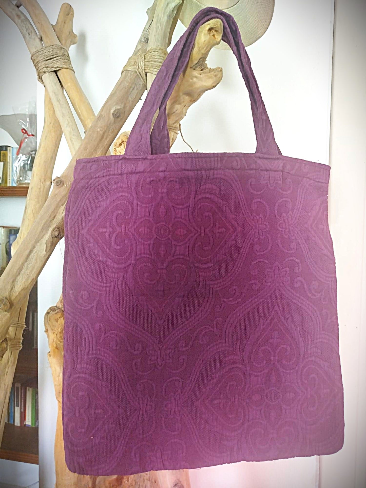 BORSE TOTE BAG IN TESSUTO EFFETTO STROPICCIATO