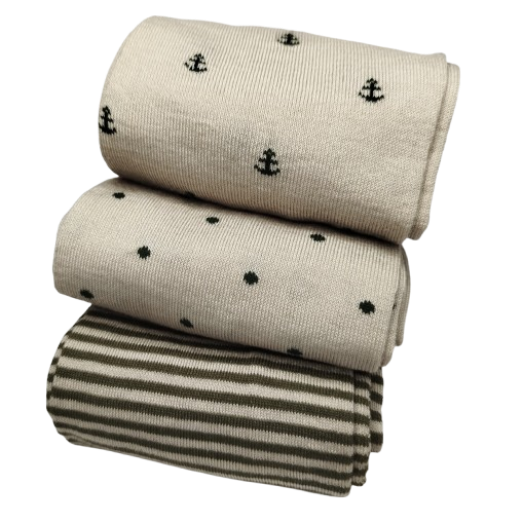 CALZE IN FILO SCOZIA ASSORTIMENTO ANCORA TAGLIE UNICA