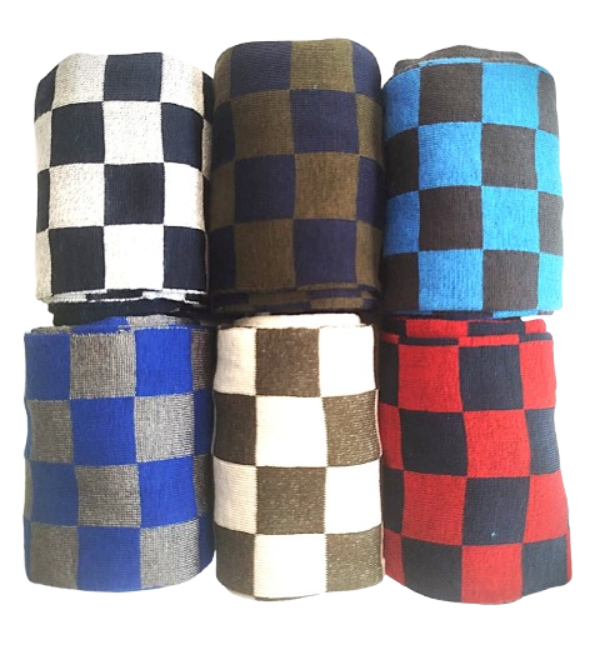 CALZE UOM0 LUNGA IN FILO SCOZIA ELASTICIZZATO ASSORTIMENTO QUADRO SCACCO TAGLIA UNICA UOMO 39/44