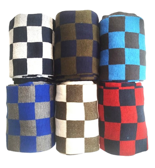 CALZE UOM0 LUNGA IN FILO SCOZIA ELASTICIZZATO ASSORTIMENTO QUADRO SCACCO TAGLIA UNICA UOMO 39/44