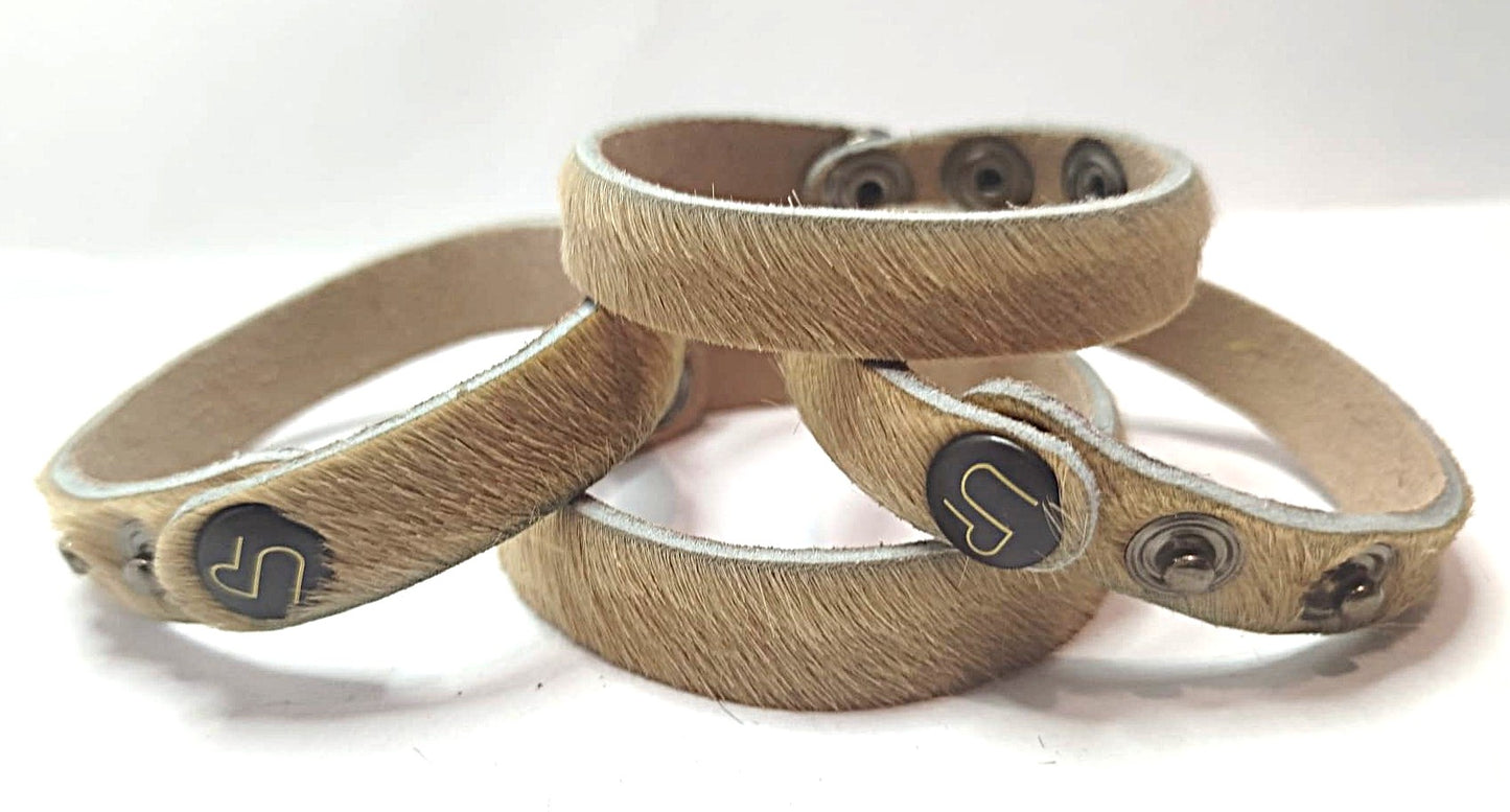 BRACCIALI CAVALLINO IN VERA PELLE E MICROFIBRA