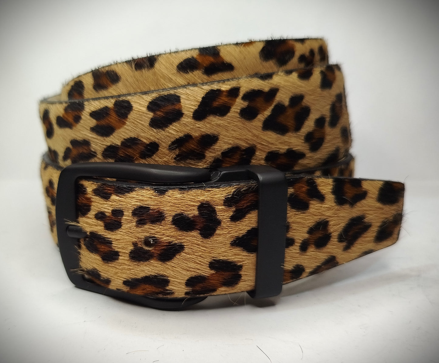 Cintura cavallino H4 cm disegno  LEOPARDO, accorciabile taglia massima cm 125