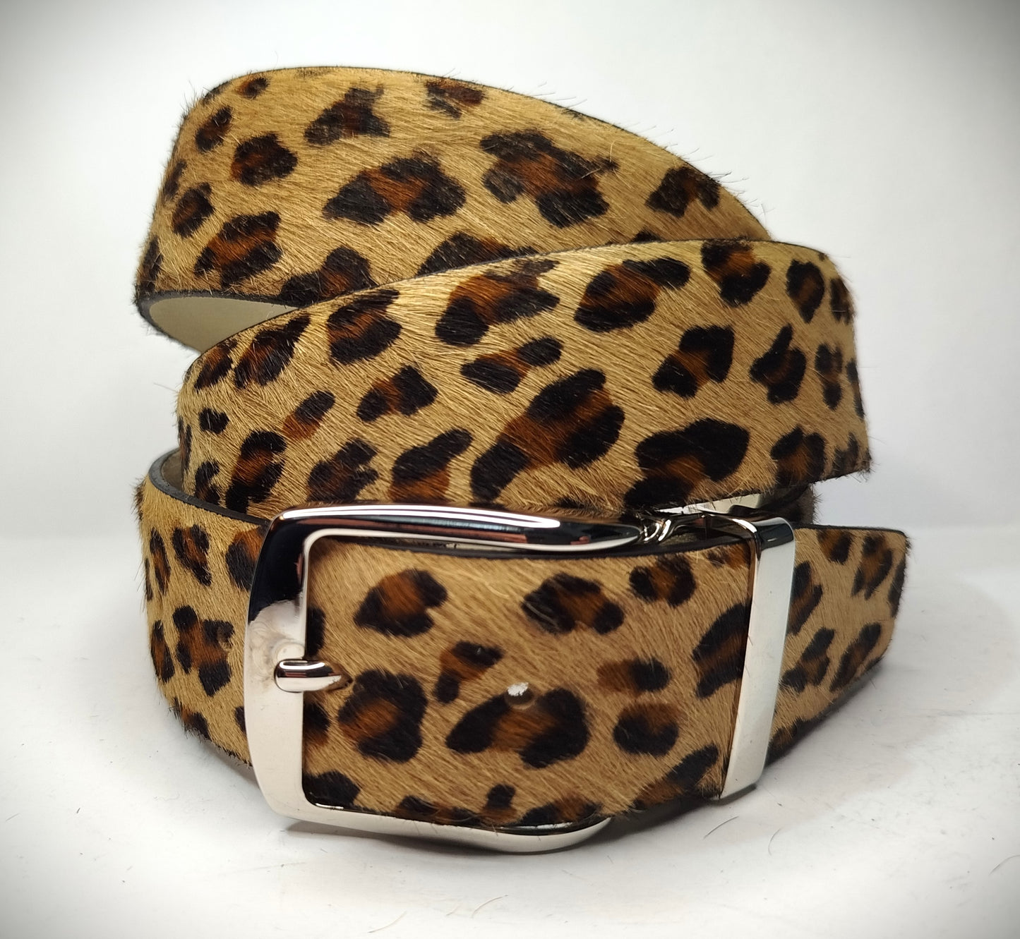 Cintura cavallino H4 cm disegno  LEOPARDO, accorciabile taglia massima cm 125