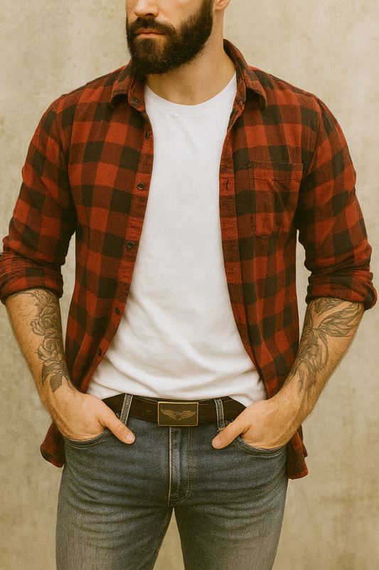 Cintura MILITARE IN CUOIO accorciabile in confezione regalo ECOPACK