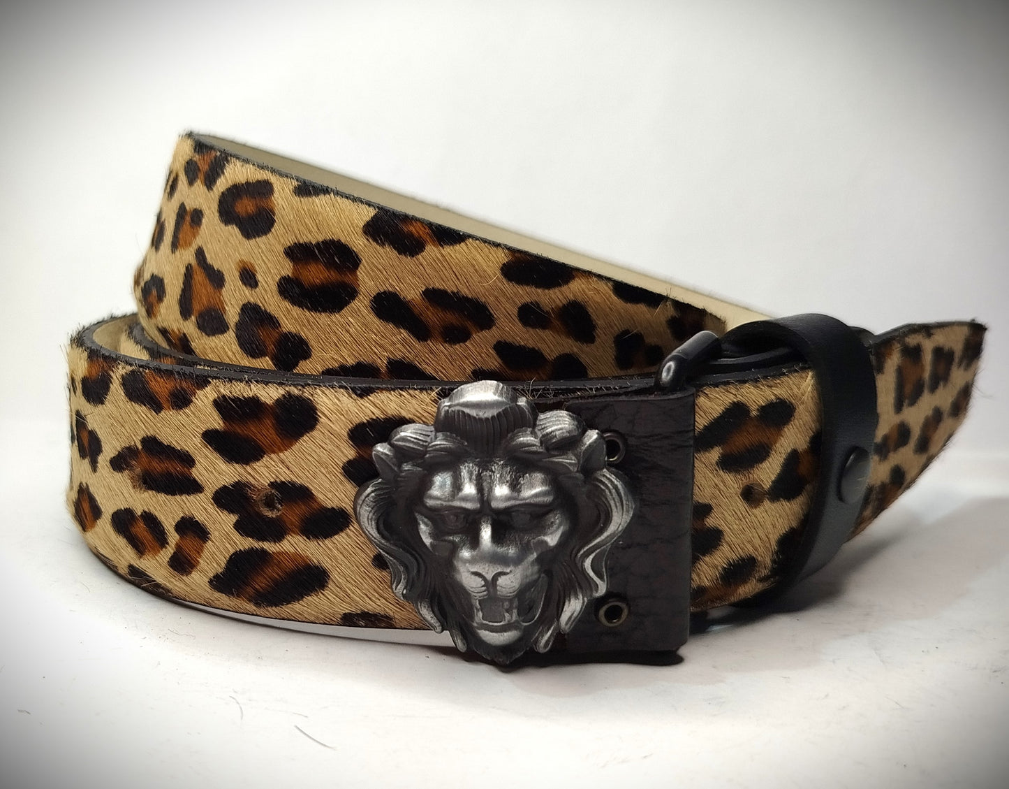 Cintura cavallino H4 cm disegno  LEOPARDO, accorciabile taglia massima cm 125