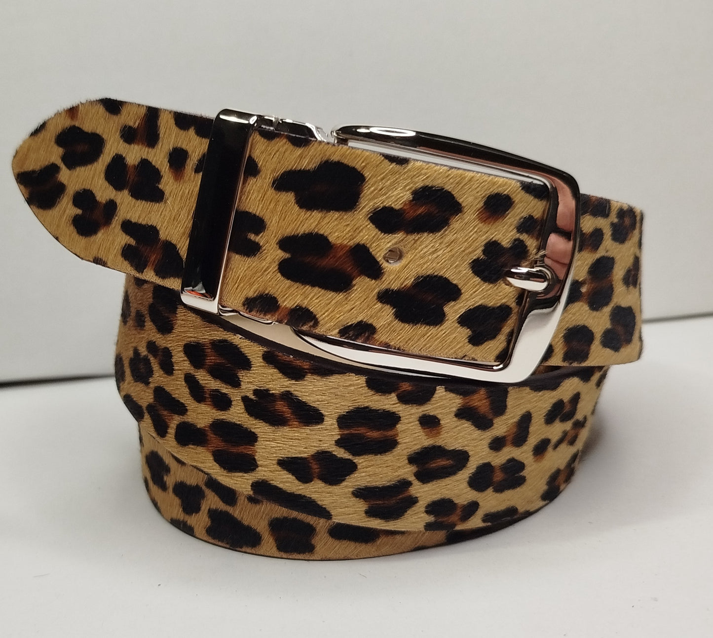 Cintura cavallino H4 cm disegno  LEOPARDO, accorciabile taglia massima cm 125