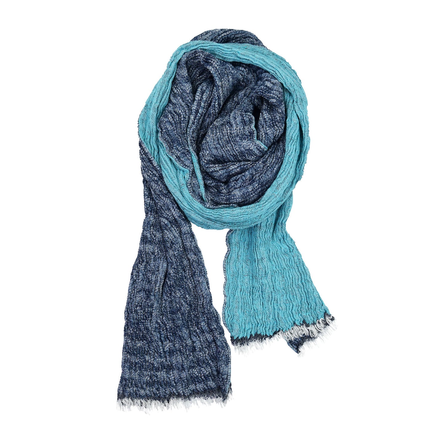 Sciarpe Cozi_Up 100ITALIA Sciarpa unisex Pashmina jaquard effetto stropicciato.Modello Cozy_Up.