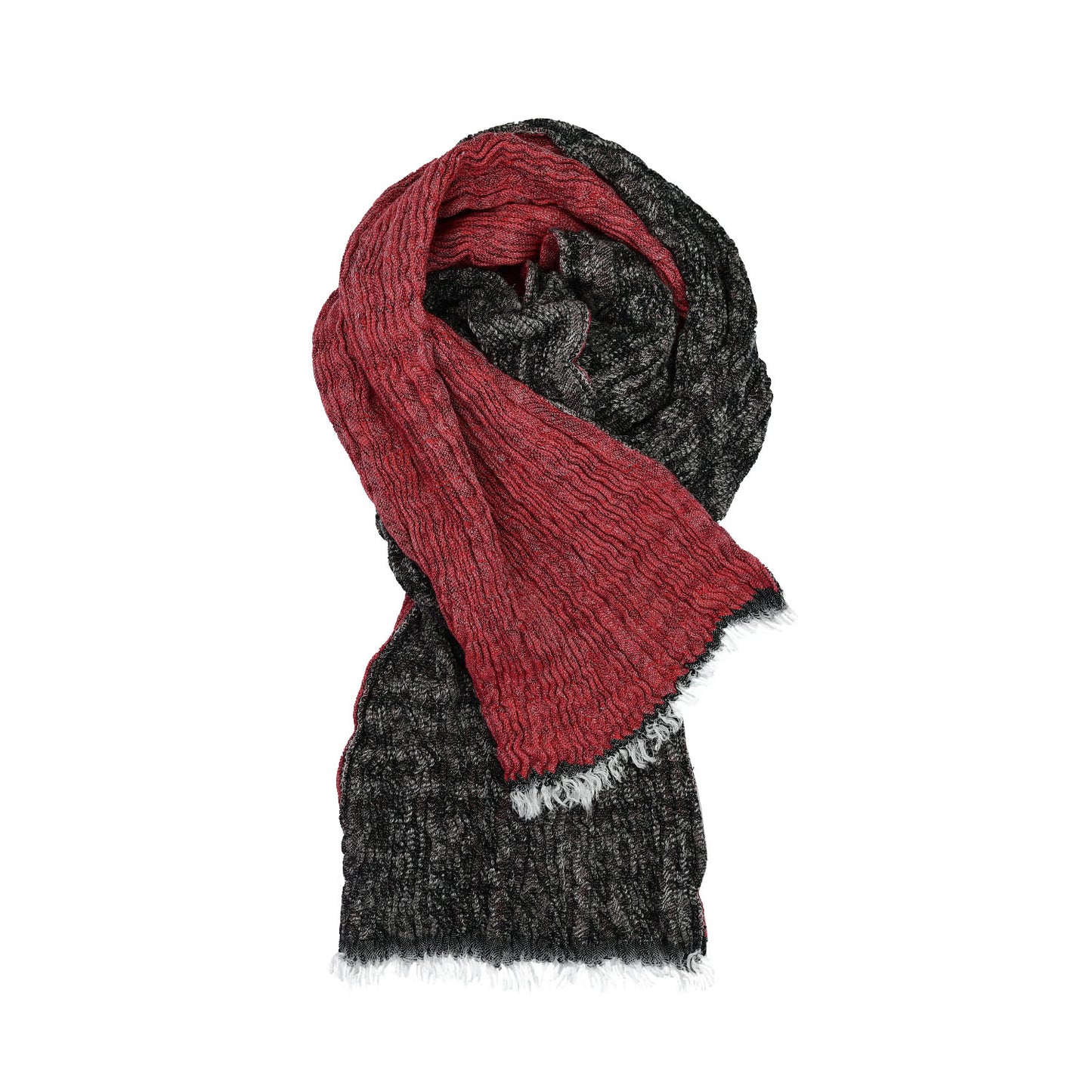 Sciarpe Cozi_Up 100ITALIA Sciarpa unisex Pashmina jaquard effetto stropicciato.Modello Cozy_Up.