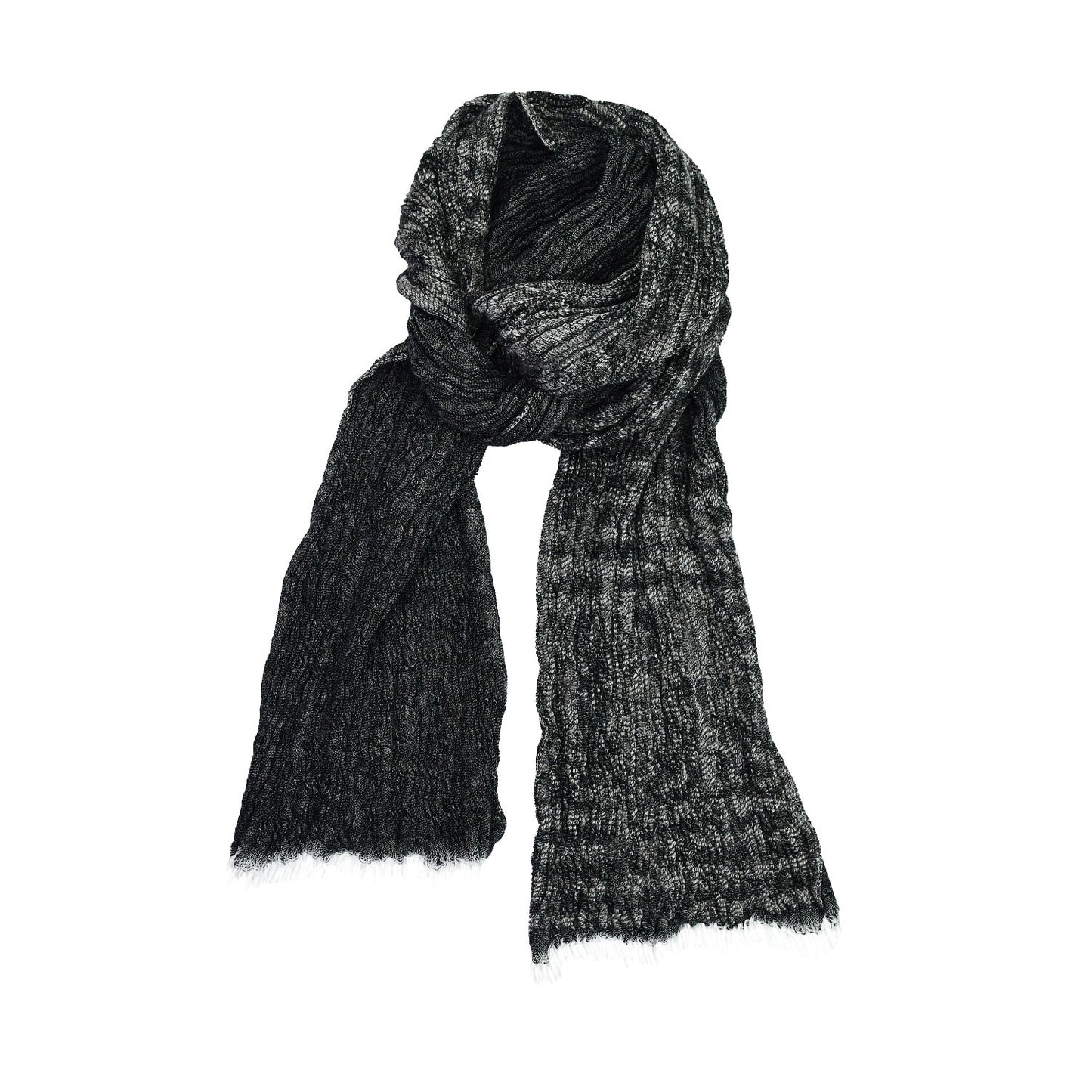 Sciarpe Cozi_Up 100ITALIA Sciarpa unisex Pashmina jaquard effetto stropicciato.Modello Cozy_Up.