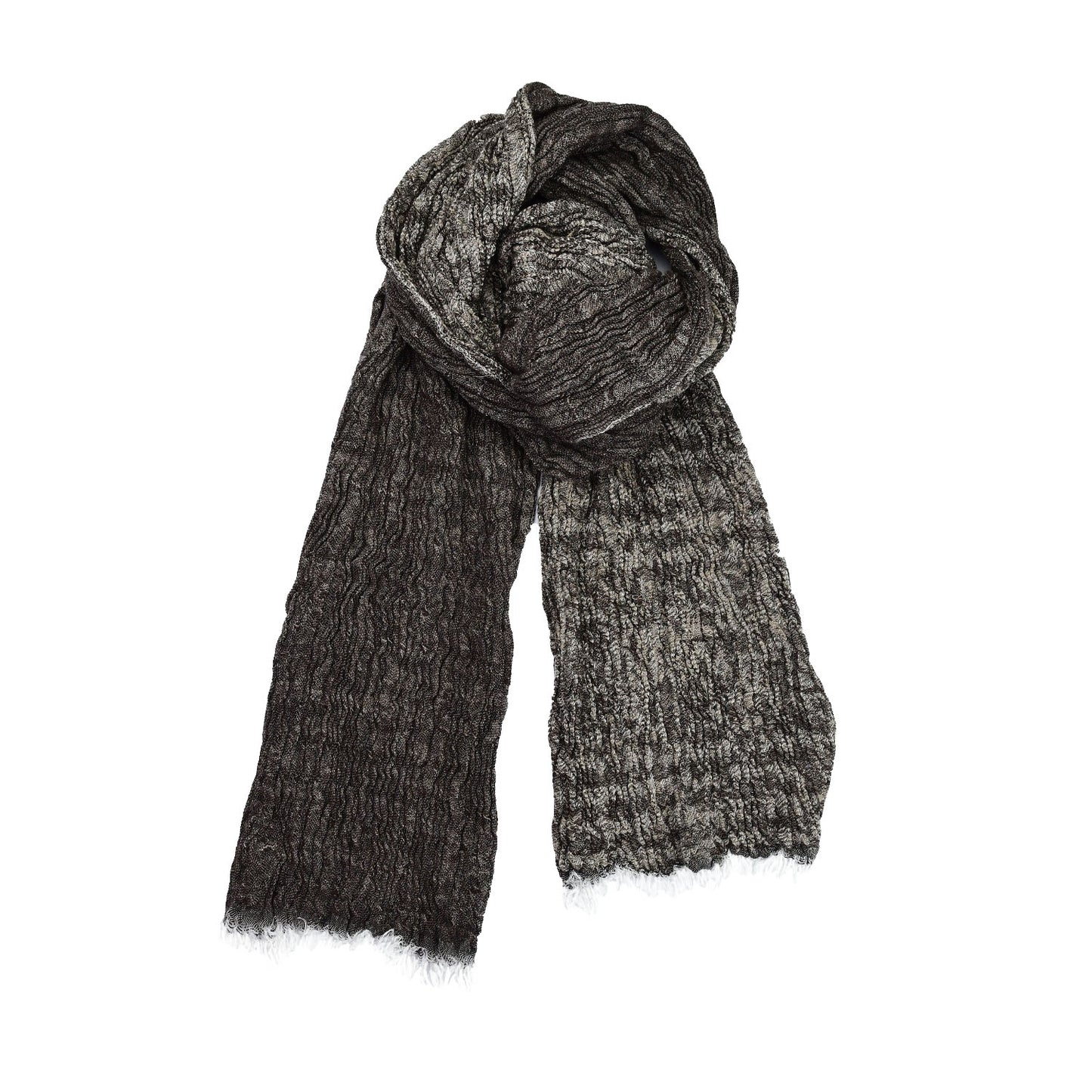 Sciarpe Cozi_Up 100ITALIA Sciarpa unisex Pashmina jaquard effetto stropicciato.Modello Cozy_Up.