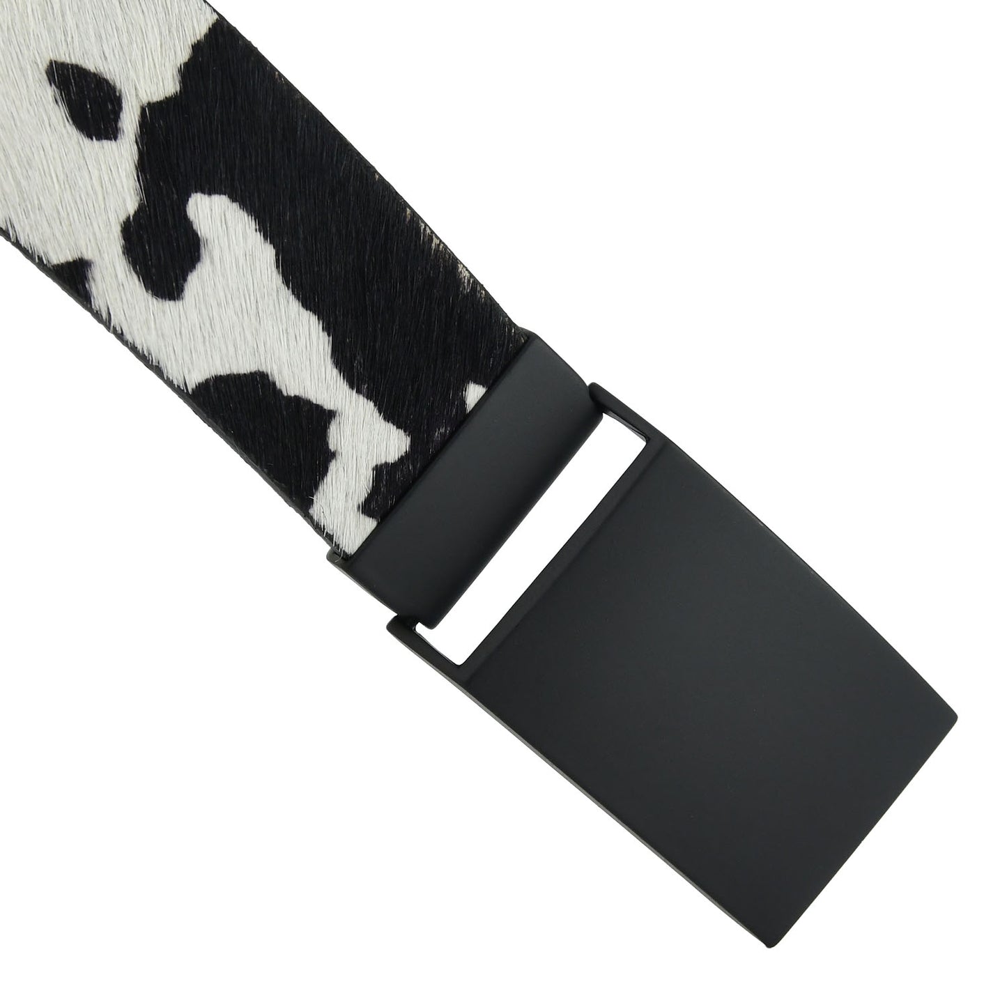 Cintura  cavallino disegno mucca, accorciabile altezza 4 cm e 3,5 cm.